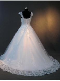 Cinderella Bridal Gowns with Cap Sleeves IMG_2892