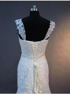 Ivory Lace Sheath Wedding Dress IMG_2786
