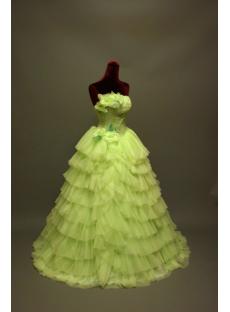 2011 Apple Green Quinceanera Dresses with Flowers IMG_6776