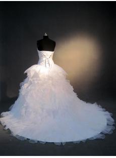 2013 Ruffle Basque Waist Bridal Gowns IMG_4031