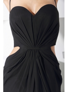 Black Sexy Celebrity Dress with Keyhole WD1-062
