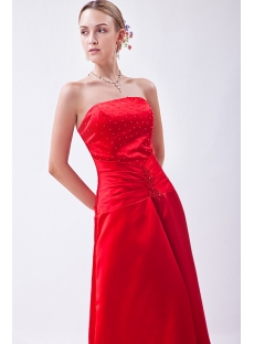 Discount Simple Red Long Corset Bridesmaid Dress IMG_0936