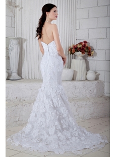 Strapless Long Strapless Princess Mermaid Bridal Gowns with Train IMG_6816