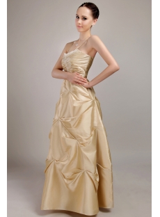 Champagne Long Plus Size Ball Gown Prom Dresses IMG_3008
