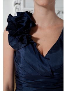 Dark Blue Mini Cocktail Dress with V-neckline IMG_2010
