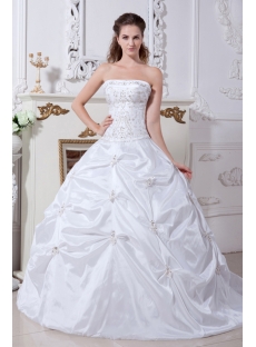 Embroidery Princess Bridal Gown for Petite Lady IMG_2229