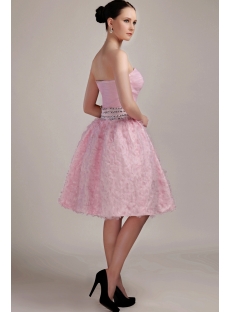Pink Short Sweet Quinceanera Dress with Floral IMG_3168
