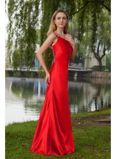 Beautiful Red Sexy Evening Dress with One Shoulder IMG_7927