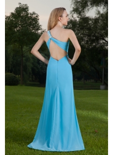 Cheap Aqua Sexy Prom Gown with One Shoulder IMG_8466