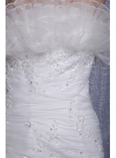 Chic and Beautiful Wedding Dress with Strapless 1078