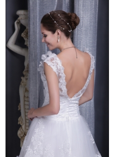 Floral Bridal Gown with Open Back for Spring 1122
