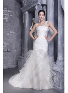 Noble Trumpet 2013 Bridal Gown with One Shoulder 1092