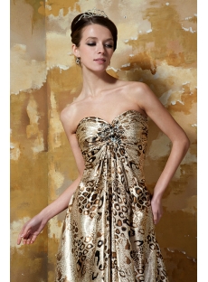 Printed Leopard Sweetheart Empire Long Sexy Evening Dress GG1049