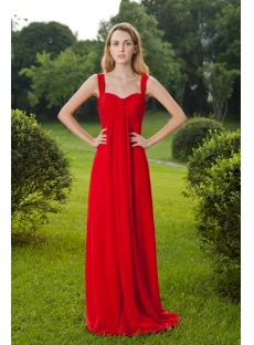 Red Modest Long Straps Maternity Prom Dress with Long Sleeves Jacket IMG_8386
