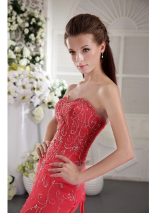 Water Lemon Long Luxurious Embroidery Prom Dress 2012 with Train IMG_9938