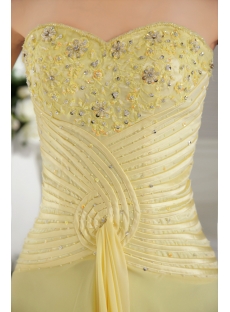Yellow Sweet Prom Dress 2012 with Corset IMG_9721
