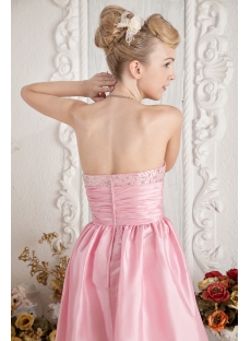 Cheap Pink Short Beaded Sweet 16 Dress