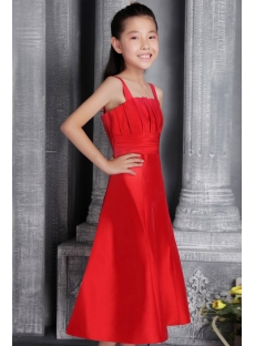 Junior bridesmaid dresses red