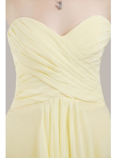 Yellow Empire Chiffon Evening Dress for Maternity