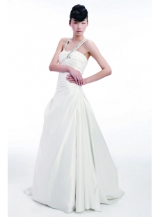 2012 Straps Long Civil Wedding Dresses