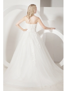 Ivory Fall Princess Bridal Gowns with Strapless