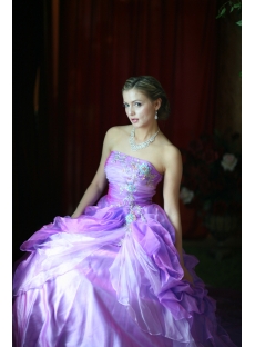 Purple Princess Quinceanera Dresses with Lace up
