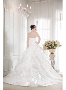 Pretty Taffeta Plus Size Bridal Gown with Corset
