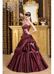 Burgundy Exclusive 2013 Quinceanera Dress Fall