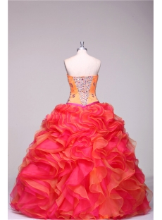 Strapless Long Colorful Best Quinceanera Dresses