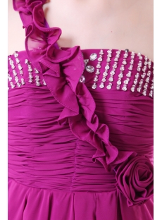 Charming Fuchsia Chiffon Pregnant Club Dress