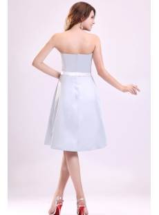Chic Short Lavender Satin Bridesmaid Gown Online