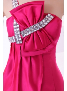 One Shoulder Hot Pink Hottest Club Dresses