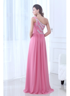 Popular One Shoulder Pink 2011 Prom Dress