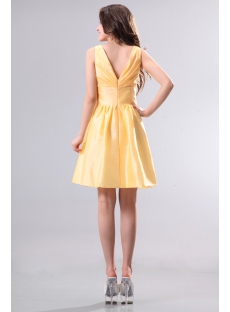 ... Dresses  Prom Dresses  Junior Prom Dresses Yellow Taffeta Short