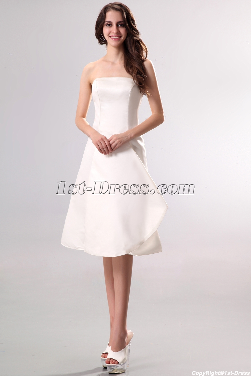 Strapless Simple Wedding Dresses