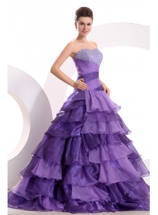 Amazing Purple Colorful Quinceanera Dress with Corset