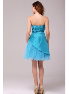 Charming Blue Mini Sweet 15 Gown with Sweetheart