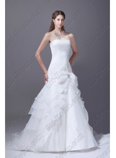 Beautiful Strapless Mermaid Bridal Gown 2015