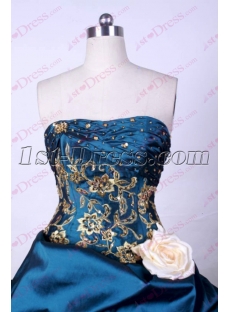 Beautiful Navy Blue Sweet 16 Gown