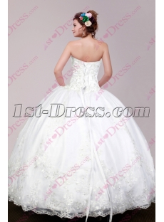 Lovely White Ball Gown Dress for Sweet 15 