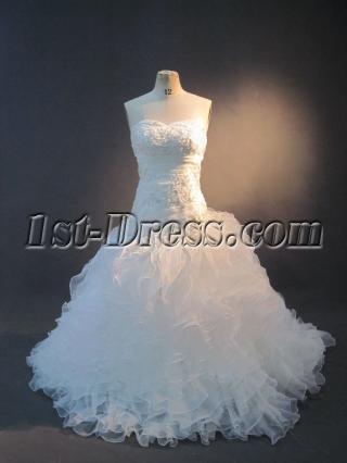 Beautiful Bridal Gown with Ruffled Skirt IMG_2705