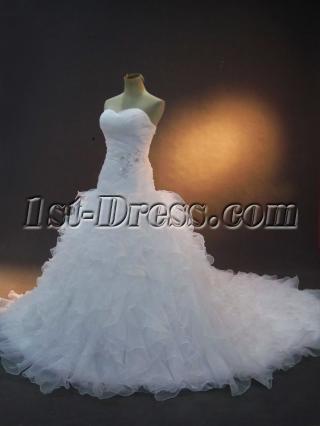 Beautiful Luxurious Wedding Dresses with Train IMG_2331