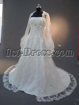 Bridal Gown Long Sleeves in Lace IMG_2266