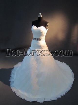 Low Waist Petite Elegant Bridal Gown IMG_2690
