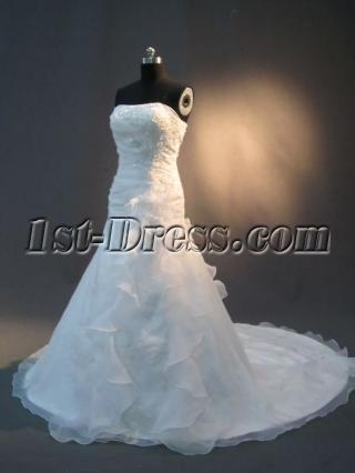 Sweetheart Organza Sequins Elegant Bridal Gown IMG_2385