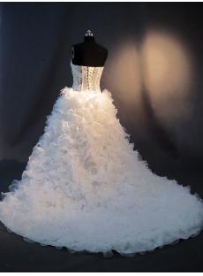 2012 Mini Detachable Illusion Beach Wedding Dress IMG_2429