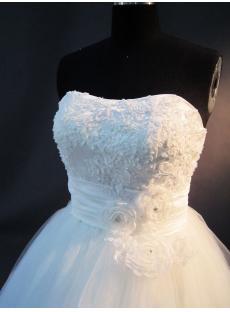 2012 Strapless Wedding Dress Ball Gown IMG_2583
