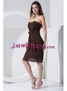 2012 Classic Brown Short Prom Dress WD1-002