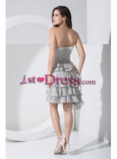 2013 Gray Short Prom Dress WD1-001