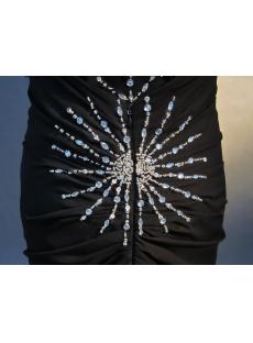 Beaded T-back Black Plus Size Prom Dress IMG_2335